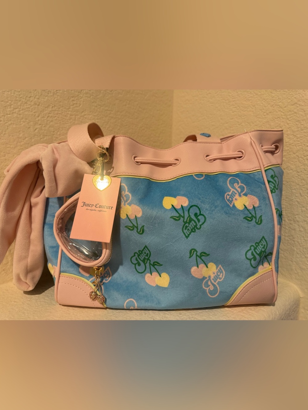 Juicy Couture Cherry Gelato Daydreamer Tote Bag NWT